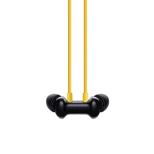 realme Buds Wireless 3 in-Ear Bluetooth Headphones,30dB ANC, Spatial Audio,13.6mm Dynamic Bass Driver,Upto 40 Hours Playback, Fast Charging, 45ms Low Latency for Gaming,Dual Device Connection (Yellow)