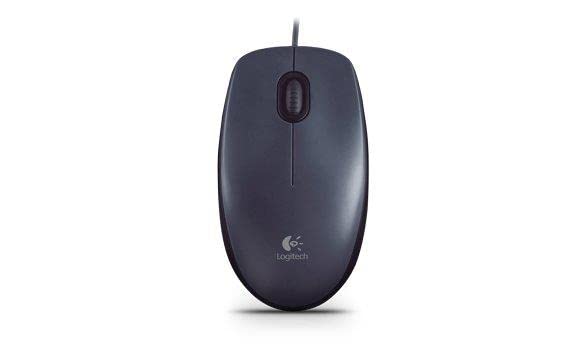 Logitech M90 Wired USB Mouse, 3 yr Warranty, 1000 DPI Optical Tracking, Ambidextrous PC/Mac/Laptop - Black