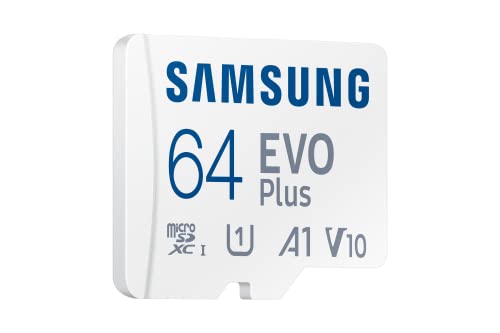 Samsung EVO Plus 64GB microSDXC UHS-I U1 130MB/s Full HD & 4K UHD Memory Card with Adapter (MB-MC64KA)