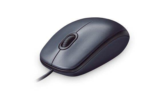 Logitech M90 Wired USB Mouse, 3 yr Warranty, 1000 DPI Optical Tracking, Ambidextrous PC/Mac/Laptop - Black