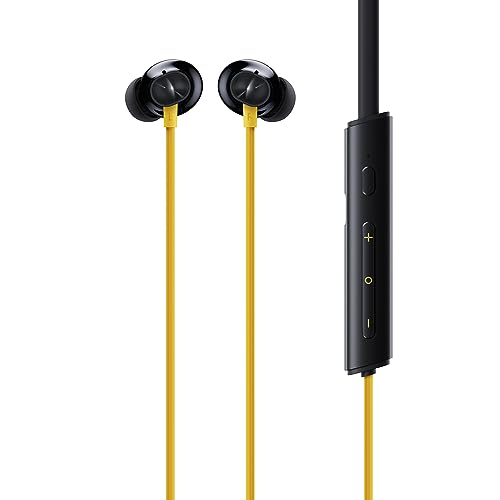 realme Buds Wireless 3 in-Ear Bluetooth Headphones,30dB ANC, Spatial Audio,13.6mm Dynamic Bass Driver,Upto 40 Hours Playback, Fast Charging, 45ms Low Latency for Gaming,Dual Device Connection (Yellow)