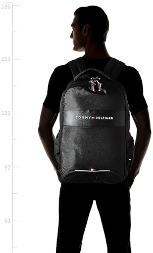 Tommy Hilfiger Joshua 21 Ltrs Black Laptop Backpack (TH/JOSHUALAP01)