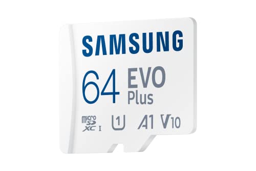 Samsung EVO Plus 64GB microSDXC UHS-I U1 130MB/s Full HD & 4K UHD Memory Card with Adapter (MB-MC64KA)