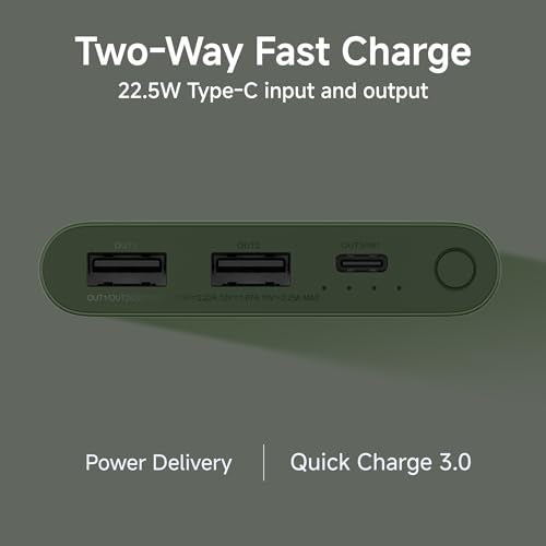 Xiaomi Power Bank 10000mAh 22.5W Fast Charging PD | Power Delivery | QC 3.0|Type C Input & Output |Triple Output Ports|Supports Android and Apple, Tablets, Earbuds, Watches etc