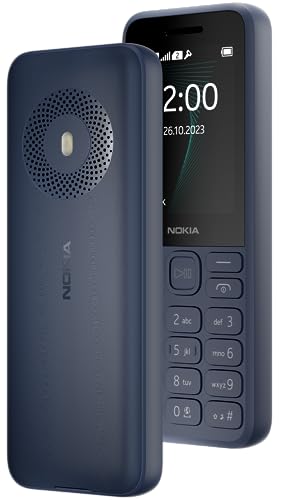 Nokia 130 Music | Built-in Powerful Loud Speaker with Music Player and Wireless FM Radio | Dedicated Music Buttons | Big 2.4” Display | 1 Month Standby Battery Life | Blue