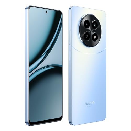 realme NARZO 70x 5G (Ice Blue, 8GB RAM,128GB Storage)|120Hz Ultra Smooth Display|Dimensity 6100+ 6nm 5G|50MP AI Camera|45W Charger in The Box