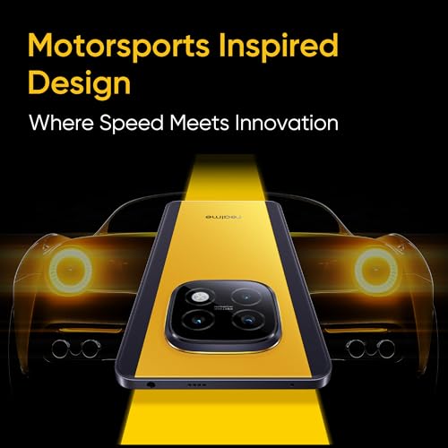 realme NARZO 70 Turbo 5G (Turbo Yellow, 8GB RAM, 128GB Storage) | Segment's Fastest Dimensity 7300 Energy 5G Chipset | Motorsports Inspired Design