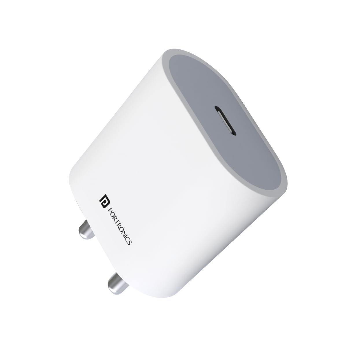 Portronics Adapto 20 Type C 20w Charger for Android,iPhone 14/14 Plus/ 14 Pro/ 14 Pro Max, iPhone 13/13 Pro/13 Pro Max/13 Mini, 12/12 Mini/ 12 Pro Max, iPhone 11 Series with PD 3.0 (White)