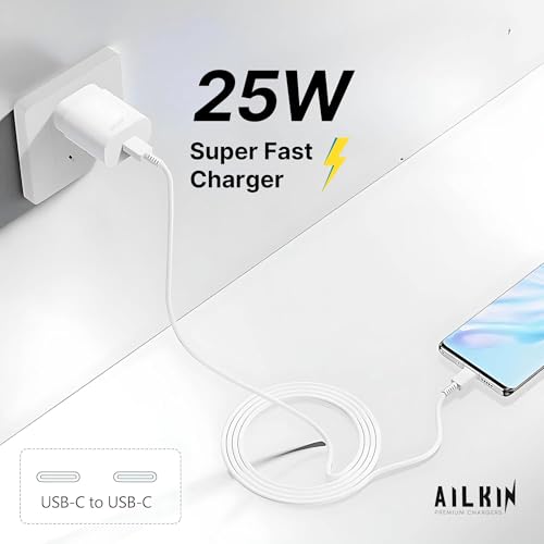 25W Type C Charger for Samsung A35/M35/A53/M55/F05/M15, F15/A15/A14/M14/F14/A34/M34/F34/S24 Ultra, S23/S23 fe/S21 fe 5G/Z fold/flip/6/5/4/3, Fast Charger for Galaxy Tab Type C Adapter, Quick Charge