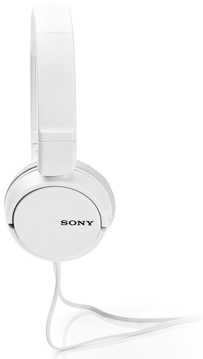 Sony MDR-ZX110A On-Ear Stereo Headphones (White), without mic