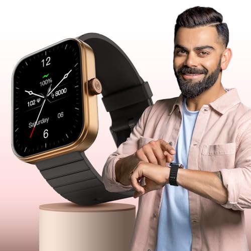 Noise ColorFit Pulse 3 with 1.96" Biggest Display Bluetooth Calling Smart Watch, Premium Build, Auto Sport Detection & 170+ Watch Faces Smartwatch for Men & Women - Midnight Black