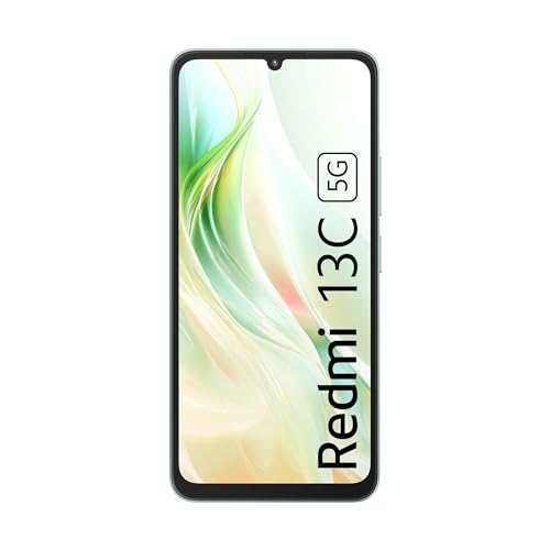 Redmi 13C 5G (Startrail Green, 4GB RAM, 128GB Storage) | MediaTek Dimensity 6100+ 5G | 90Hz Display