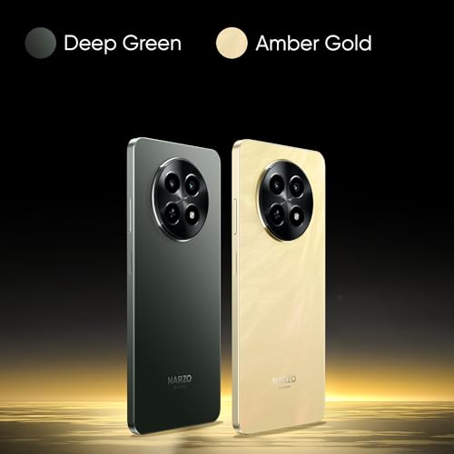 realme NARZO N65 5G (Amber Gold 6GB RAM, 128GB Storage) India's 1st D6300 5G Chipset | Ultra Slim Design | 120Hz Eye Comfort Display | 50MP AI Camera| Charger in The Box