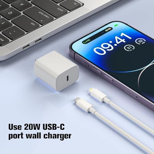 USB C to Lightning Cable 1M [Apple MFi Certified] 60W Fast Charger Cable USB-C Power Delivery Charging Cord for iPhone 14/13/12/12 PRO Max/12 Mini/11/11PRO/XS/Max/XR/X/8/8Plus/iPad & More