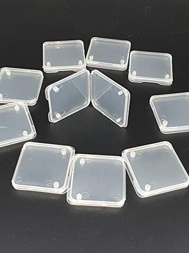 SHOPEE 10Pcs SD SDHC Memory Card Case Holder Box Storage Hard Plastic Transparent Holder (Pack of 2)