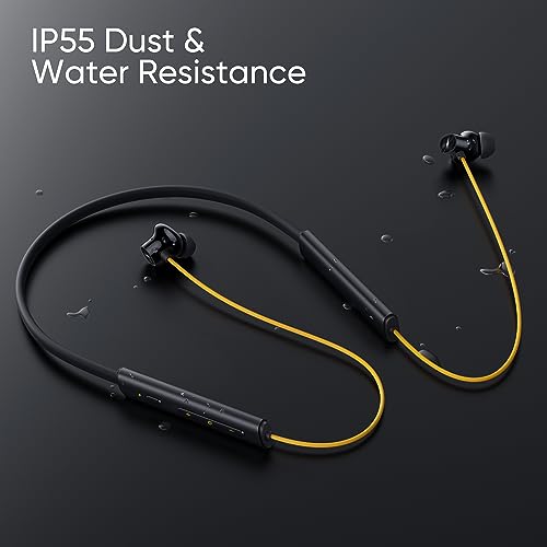 realme Buds Wireless 3 in-Ear Bluetooth Headphones,30dB ANC, Spatial Audio,13.6mm Dynamic Bass Driver,Upto 40 Hours Playback, Fast Charging, 45ms Low Latency for Gaming,Dual Device Connection (Yellow)