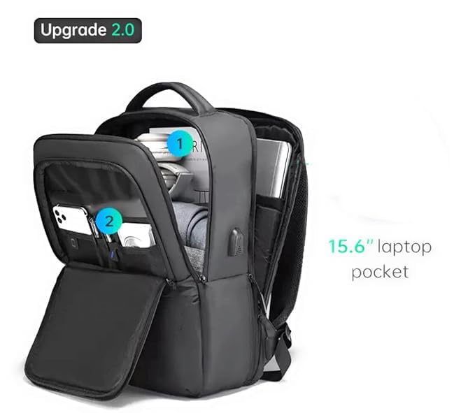 TRUE HUMAN EMPEROR® Anti-Theft Bagkpack With USB Charging Port Laptop bag/Office bag/College bag/Travel bag with Anti -Theft back pocket (LEGEND)