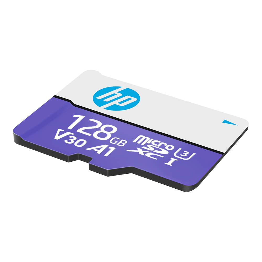 HP Micro SD Card 128GB with Adapter A1 U3 V30 (Purple), (HFUD128-MX330)