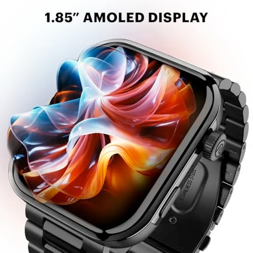 Noise Pro 5 Smart Watch with 1.85" AMOLED Display, BT Calling, New DIY Watch Faces, Ultra Personalization with Smart Dock, Productivity Suite, 100 Sports Modes and More (Rosegold Elite)