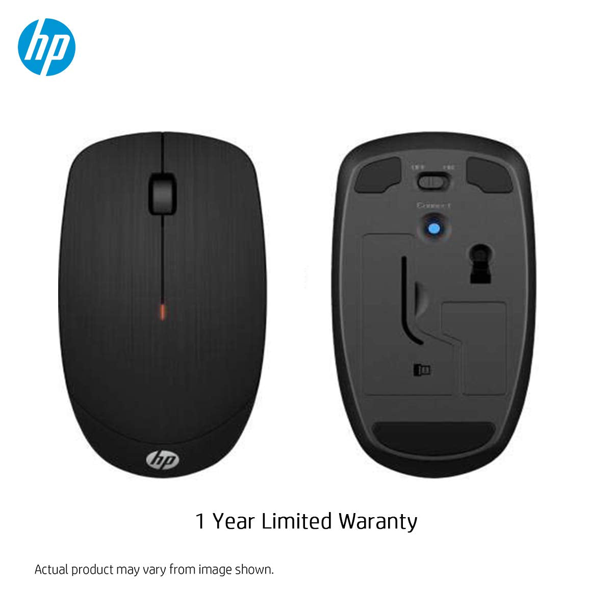 HP Battery_King X200 Wireless Mouse with 2.4 Ghz Wireless Connectivity, Adjustable Dpi Up to 1600, Ambidextrous Design, and 18-Month Long Battery Life. 3-Years Warranty (6Vy95Aa)