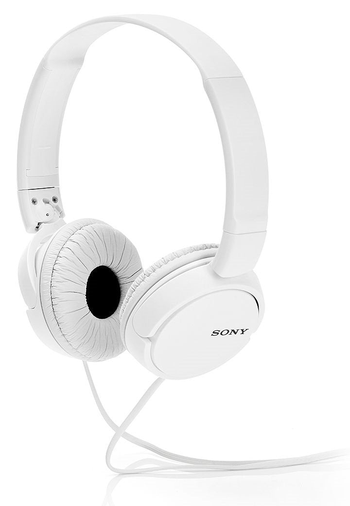 Sony MDR-ZX110A On-Ear Stereo Headphones (White), without mic