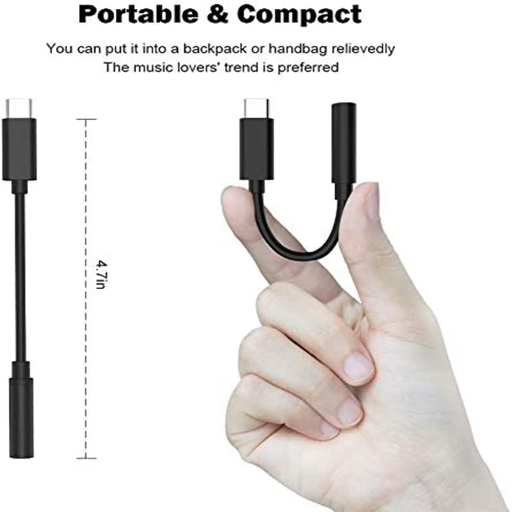 NOCXTUN USB Type C to 3.5 mm Audio Jack Connector, Headphones Jack Converter Compatible with Galaxy S8 Plus, S9, S9 Plus, S10 Plus,S10 Lite,S23 Ultra,S20 FE, S21, S20, S22 & Other Samsung Devices