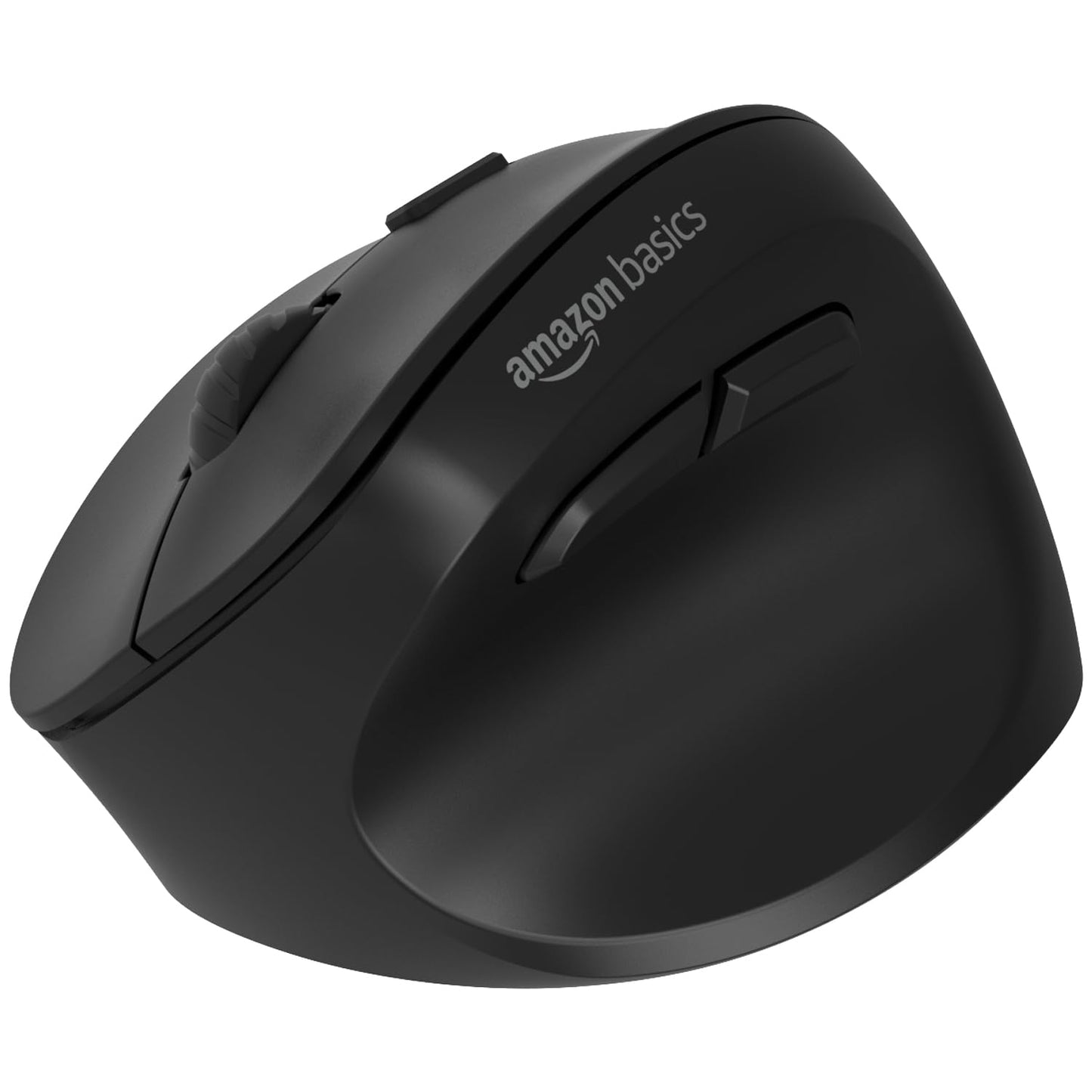 amazon basics Pro Series 2.4G Wireless Ergonomic Mouse for PC, Mac, Laptop | Dual Modes | 3 Adjustable DPI Settings Up to 2400 | Shortcut Buttons | Connects up to 3 Devices (Black)