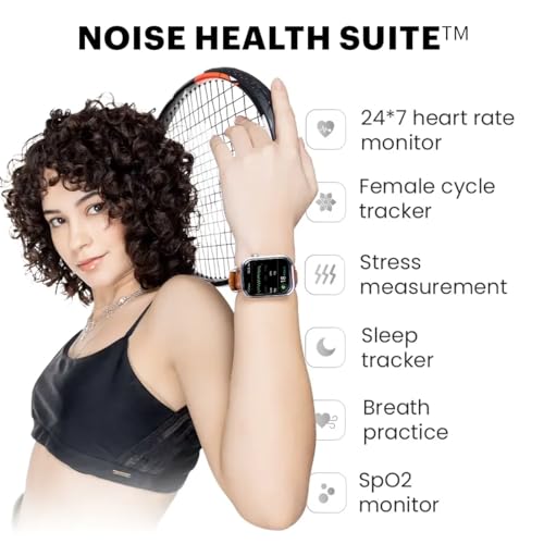 Noise Pro 5 Smart Watch with 1.85" AMOLED Display, BT Calling, New DIY Watch Faces, Ultra Personalization with Smart Dock, Productivity Suite, 100 Sports Modes and More (Rosegold Elite)