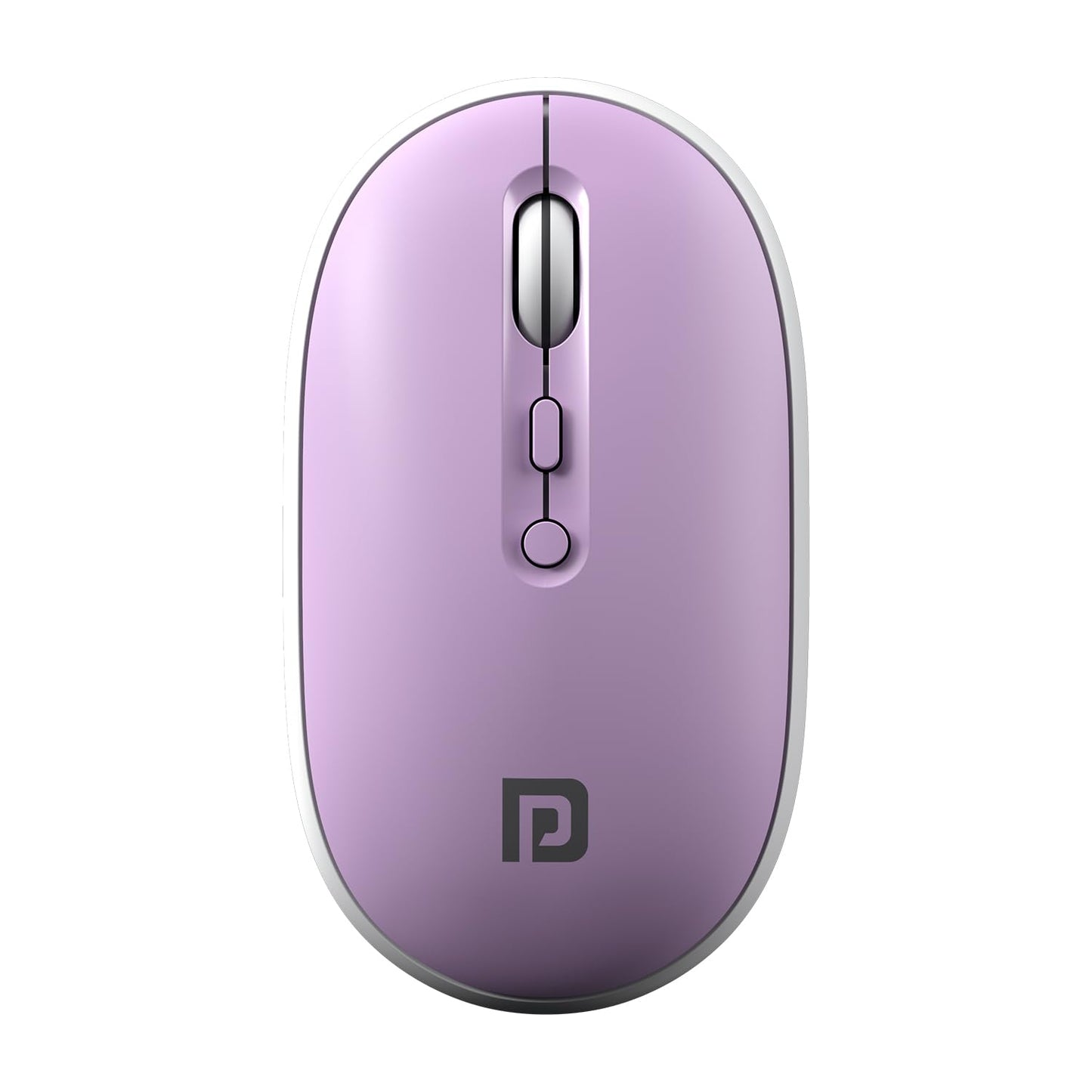 Portronics Toad II Bluetooth Mouse, with Bluetooth 5.0 & 2.4 Ghz Dual Wireless Connectivity, Rechargeable Battery, Adjustable DPI up to 1600 Compatible with Laptop, MacBook, PC (Purple)