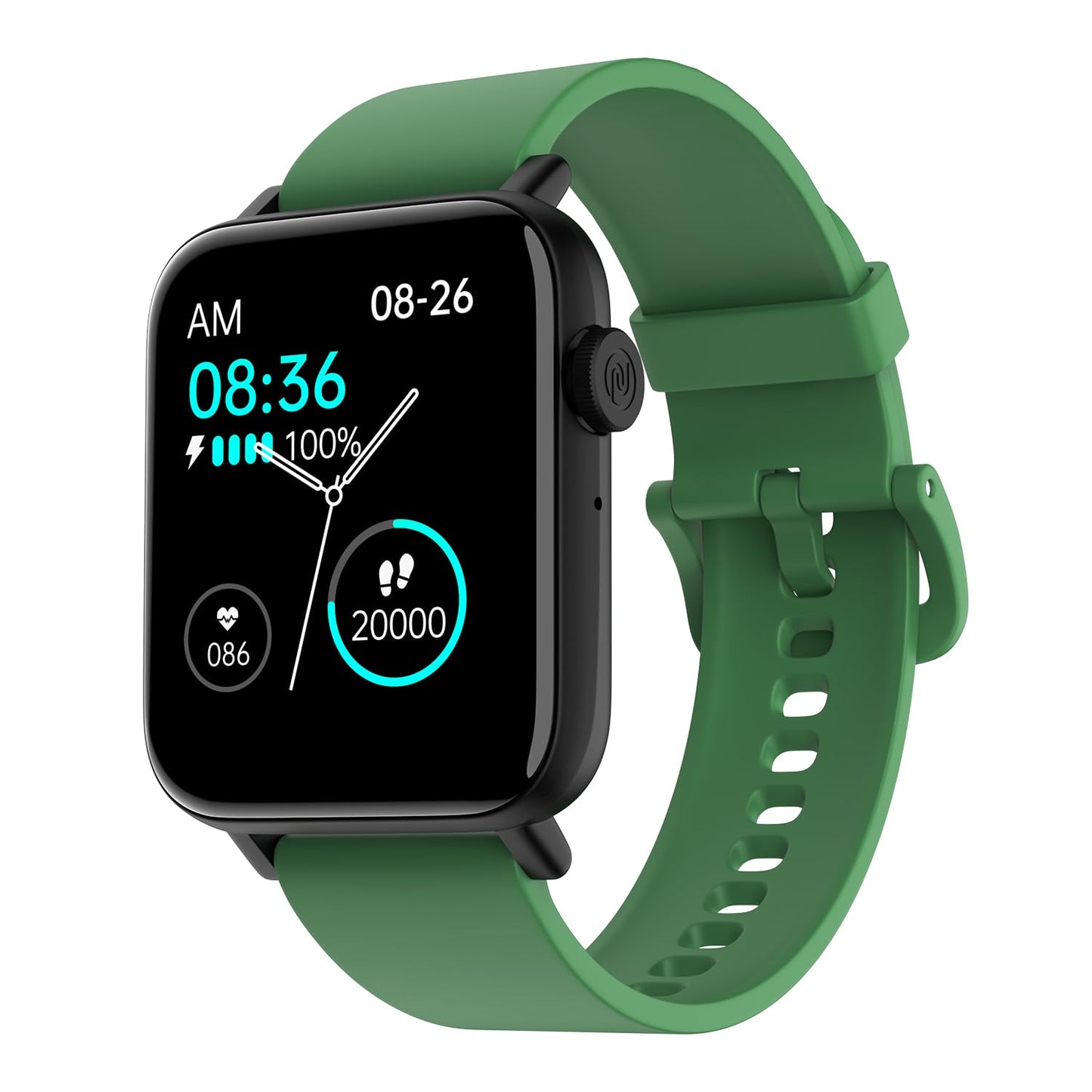 Noise Vivid Call 2 Smart Watch with 1.85” HD Display, BT Calling, IP68 Waterproof, 7 Days Battery Life, Sleep Tracking, 150+ Watch Faces (Forest Green)