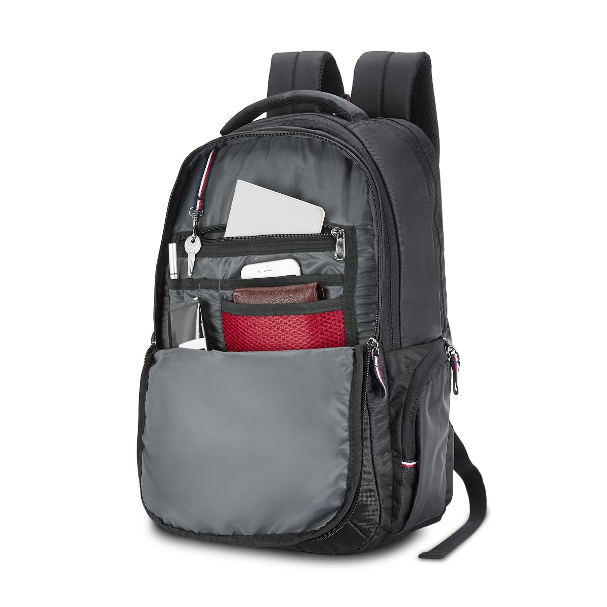 Tommy Hilfiger Joshua 21 Ltrs Black Laptop Backpack (TH/JOSHUALAP01)