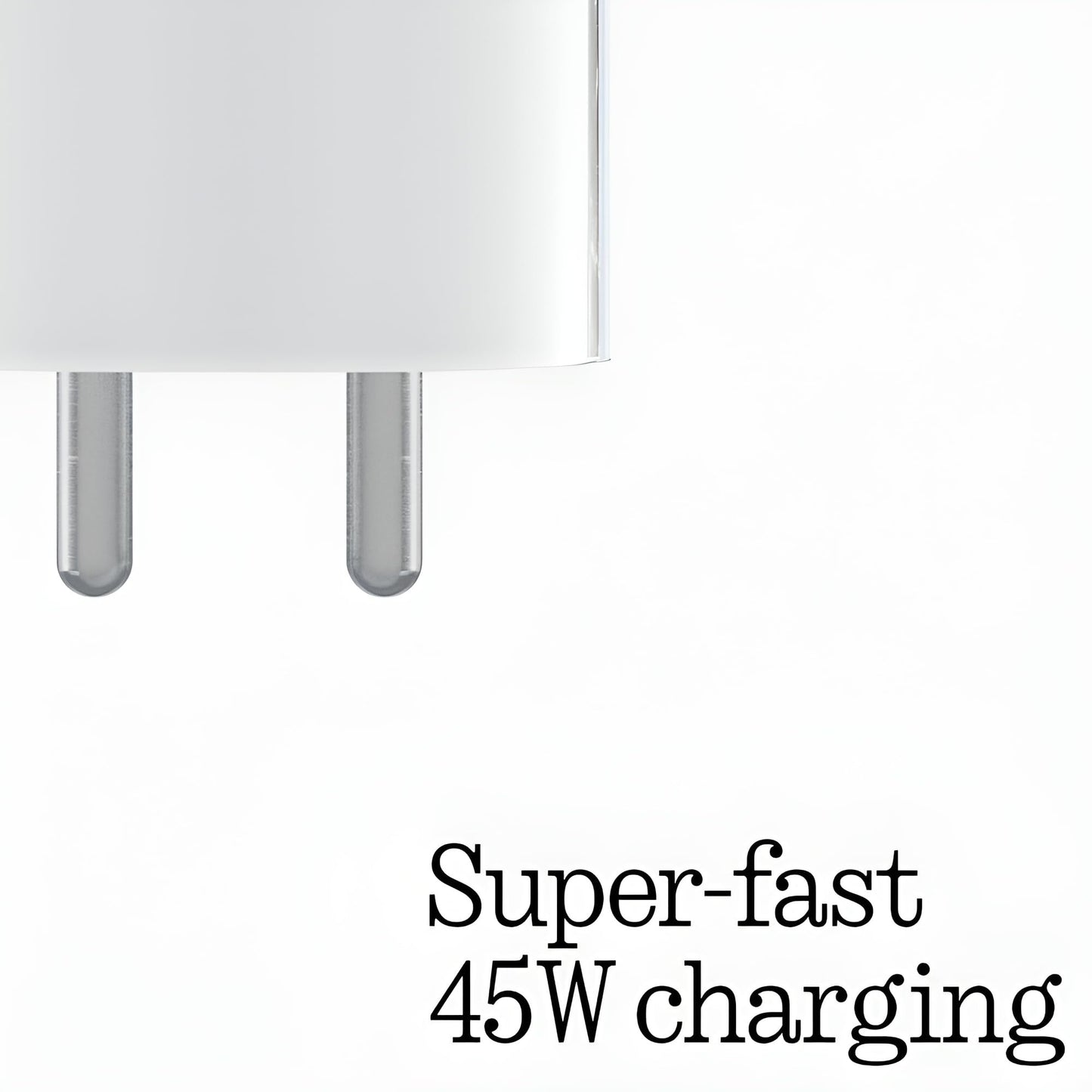 Nothing 45W Type C Charger for Phone 2A Plus, Phone 2A, Phone 2, CMF Phone 1, 45 w USBC Rapidly Fast Charging Adapter with PPS/PD | Quick Charge Adaptor Universal USB C Compatibility 45 watt, White