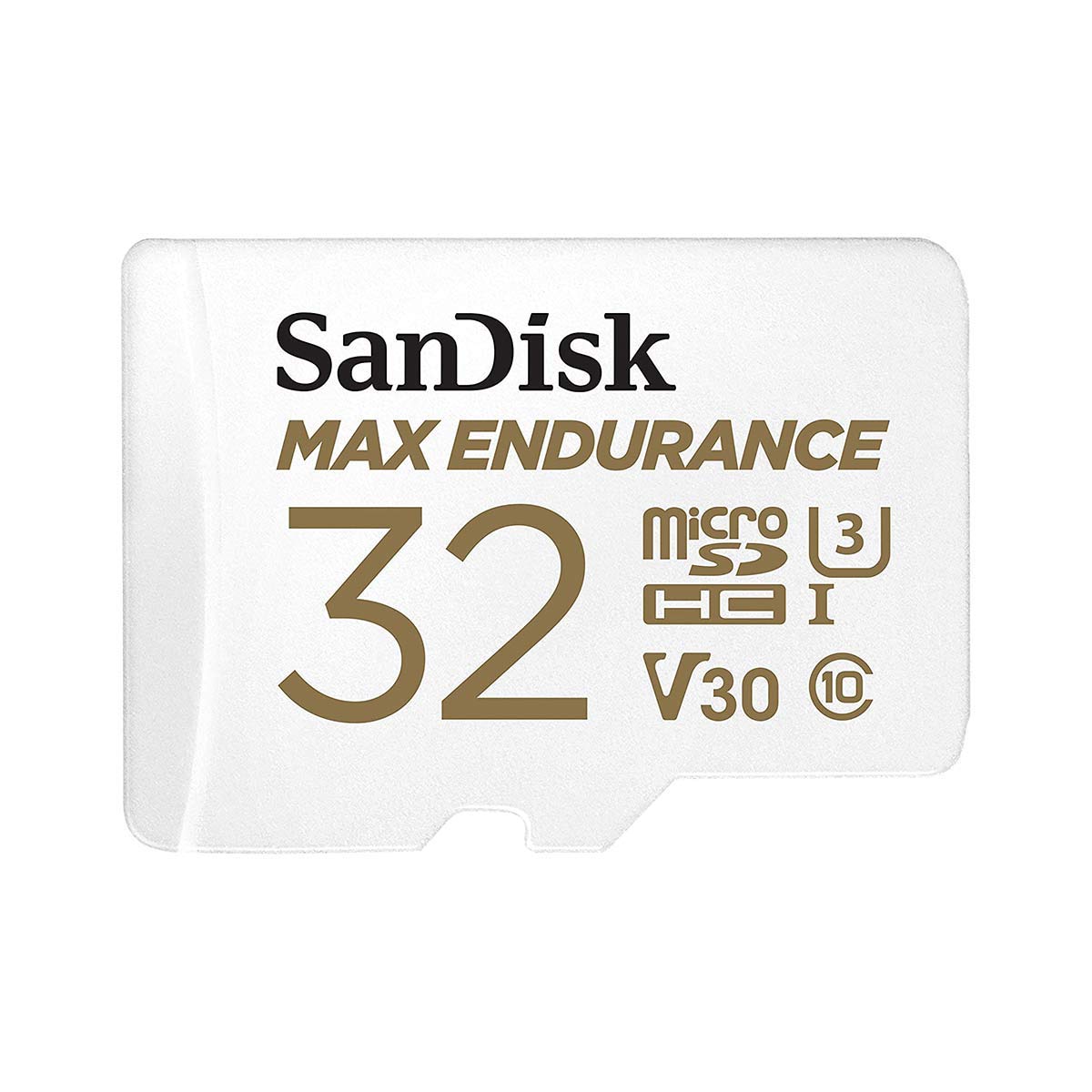 SanDisk 32GB MAX Endurance microSDHC™ Card with Adapter for 4K Video on Dashcams and Video Surveillance Cameras