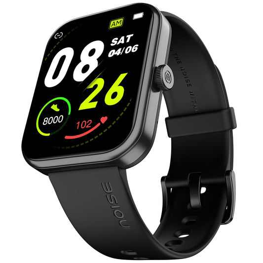 Noise Pulse 2 Max 1.85" Display, Bluetooth Calling Smart Watch, 10 Days Battery, 550 NITS Brightness, Smart DND, 100 Sports Modes, Smartwatch for Men and Women (Jet Black)