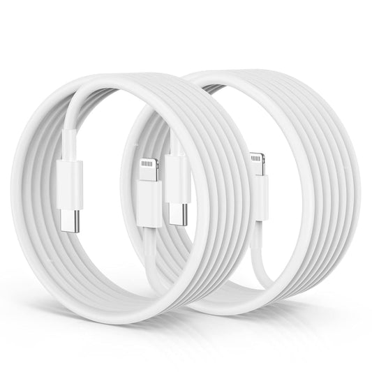 20W Original Cable for iPhone [Apple-MFi-Certified] USB Type C to Lighting Cable Fast Power Delivery Compatible for iPhone 14/13/12/12 PRO Max/12 Mini/11/11PRO/XS/Max/XR/X/iPad [Pack of 2]