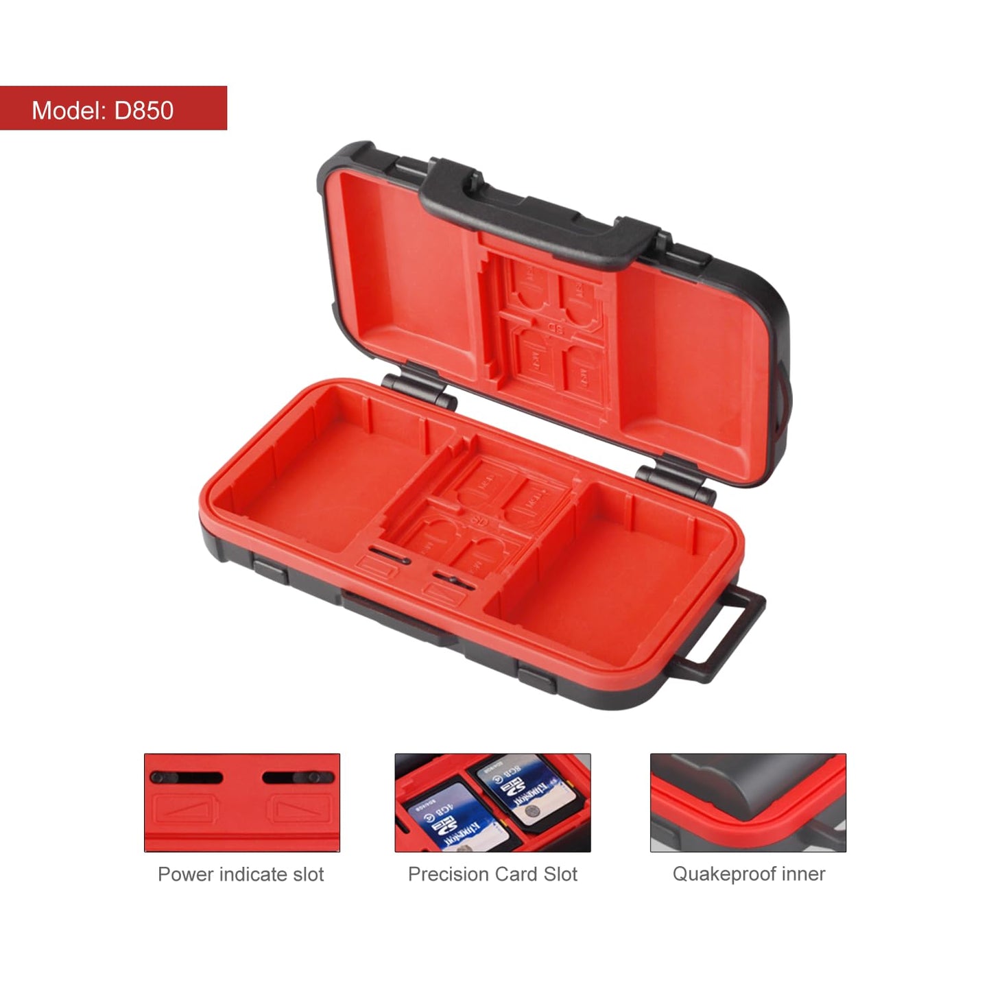 SD Card Holder,Camera Battery Case Holder and Memory SD TF CF Card Case Waterproof Camera Battery Holder for LP-E6 /LP-E8 /LP-E10 /LP-E12 /LP-E17 /NP-FW50 /NP-W126 /NP-BX1 /EN-EL14 /EN-EL15 /NB-11L