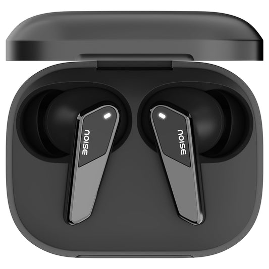 Noise Buds N1 Pro in-Ear Truly Wireless Earbuds with Metallic Finish, ANC(Upto 32dB), 60H of Playtime, Dual Pairing, Instacharge(10 min=200 min), BT v5.3(Chrome Black)