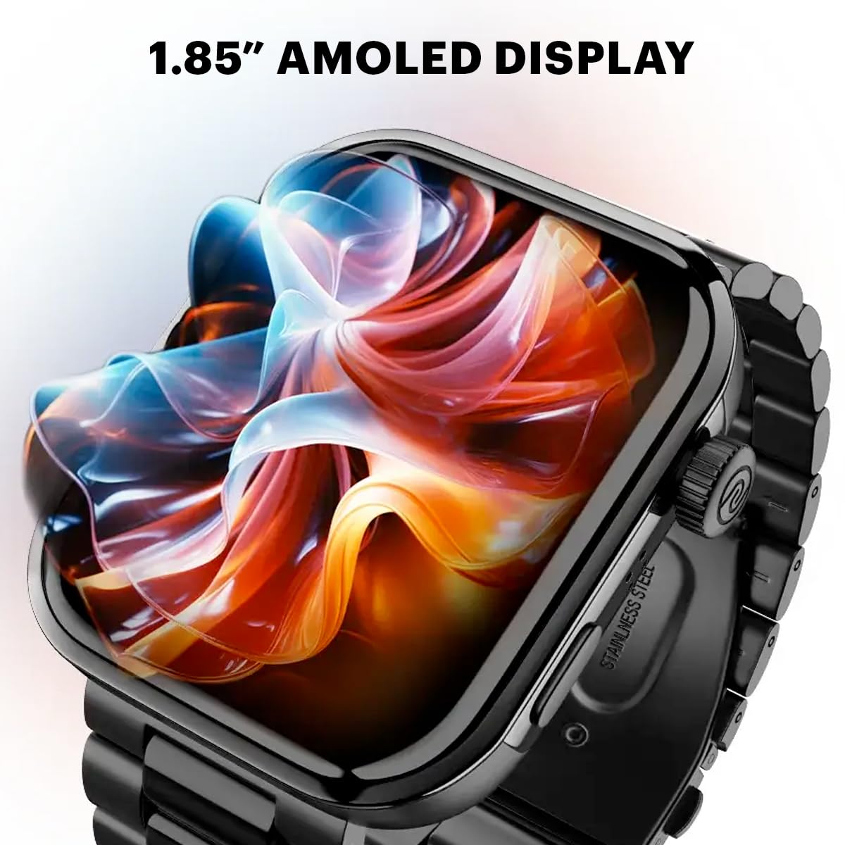 Noise ColorFit Pro 5 Smart Watch 1.85" AMOLED Display, BT Calling, New DIY Watch Faces, Smart Dock Design, Emergency SOS Tech, Emoji Support, 5X Faster Data Transfer, Instachargeᵀᴹ (Starlight Gold)