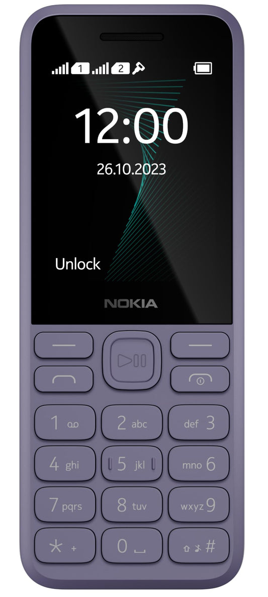 Nokia 130 Music | Built-in Powerful Loud Speaker with Music Player and Wireless FM Radio | Dedicated Music Buttons | Big 2.4” Display | 1 Month Standby Battery Life | Purple