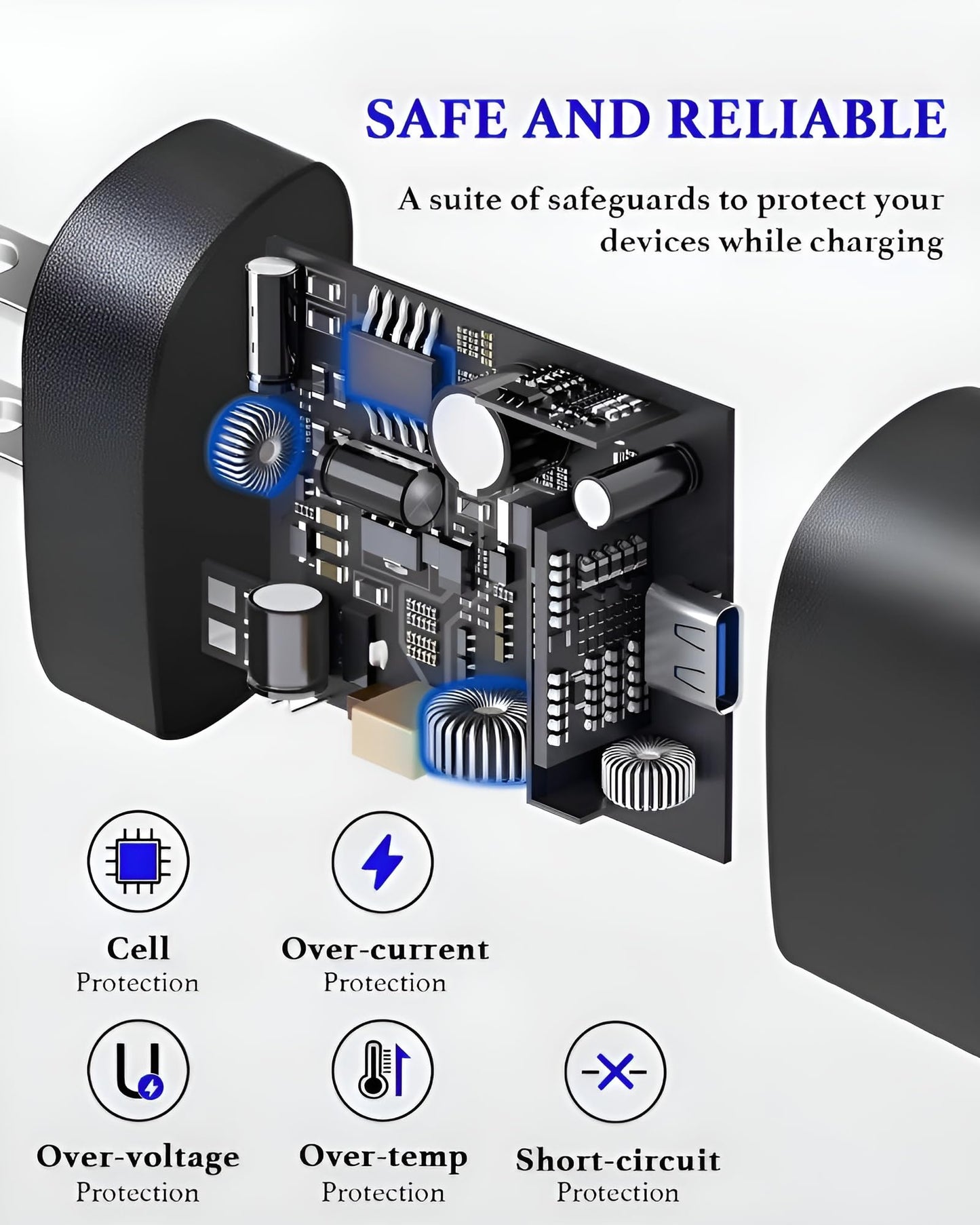 25W Type C to C Charger with 1M Cable for Samsung M35/A35, A15/M15/F15, M34/F34, A14/M14/F14, S21 Fe/S23 fe 5G/S24/S22, 25 w USBC Super Fast Charging Adapter USB C Quick Charger for Galaxy Tab, Black