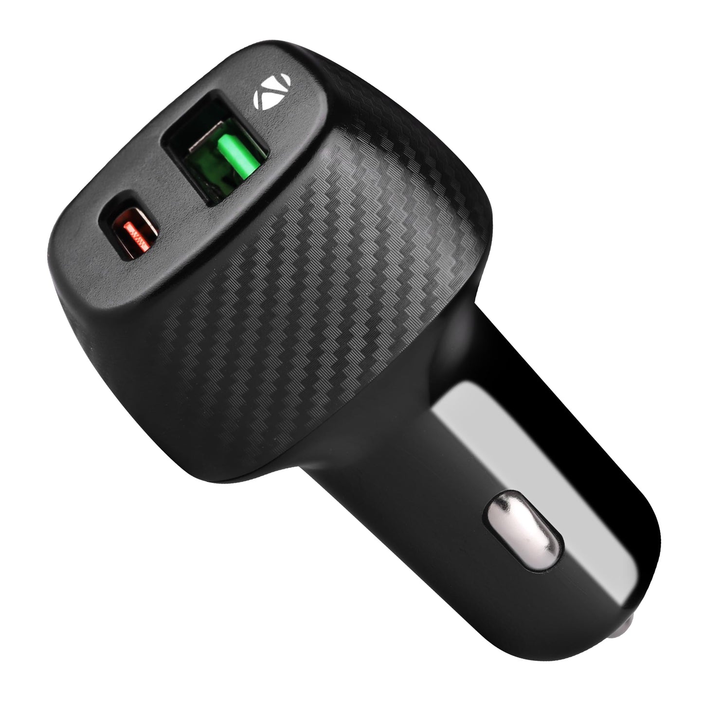 ZEBRONICS CC48 Car Charger with 48 Watts Rapid Charge, Dual Output Ports (USB + Type C PD), Compact Design, Built in Protections, LED Indicator