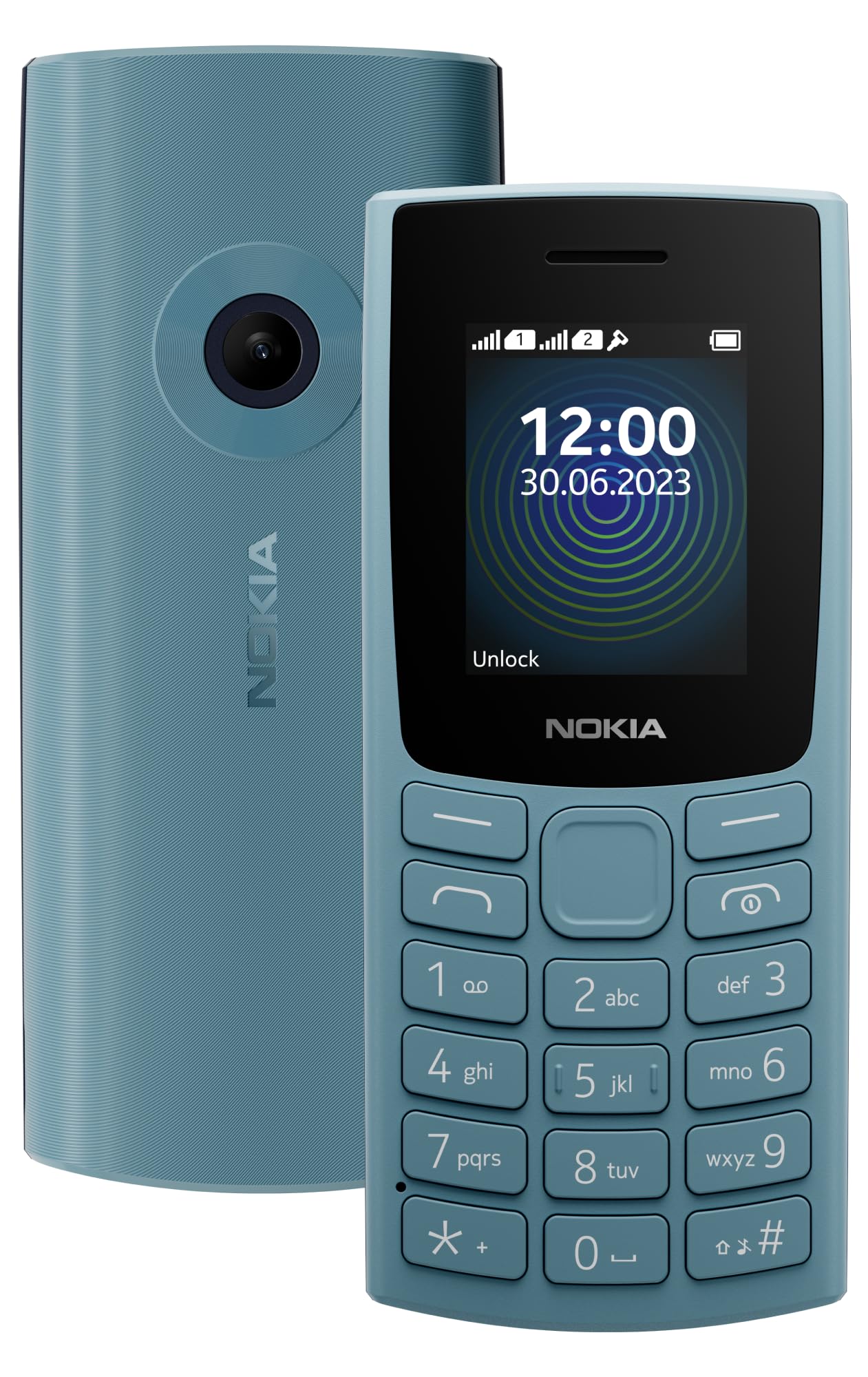 Nokia 110 with Built-in UPI App and Scan & Pay Feature, MP3 Player, Rear Camera, Long-Lasting Battery, and Voice Recorder | Blue