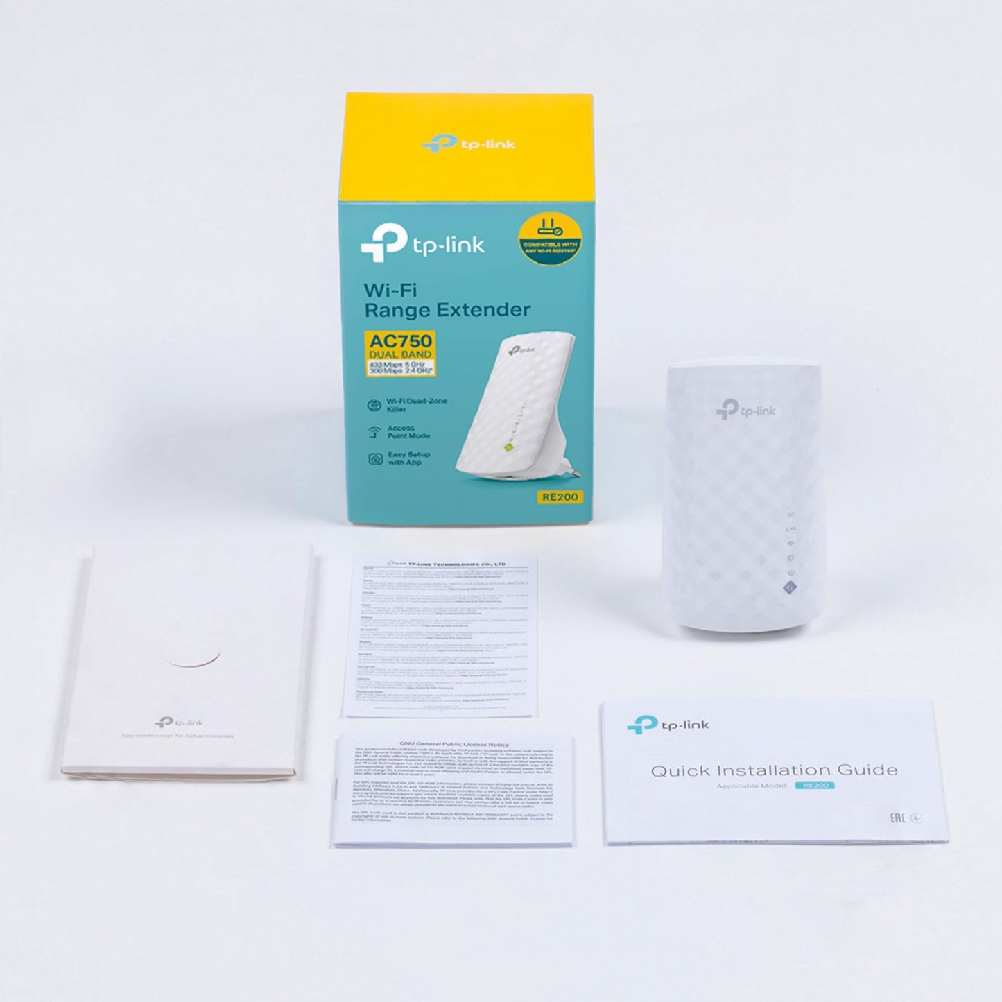 TP-Link AC750 Wifi Range Extender | Up to 750Mbps | Dual Band WiFi Extender, Repeater, Wifi Signal Booster, Access Point| Easy Set-Up | Extends Wifi to Smart Home & Alexa Devices (RE200)