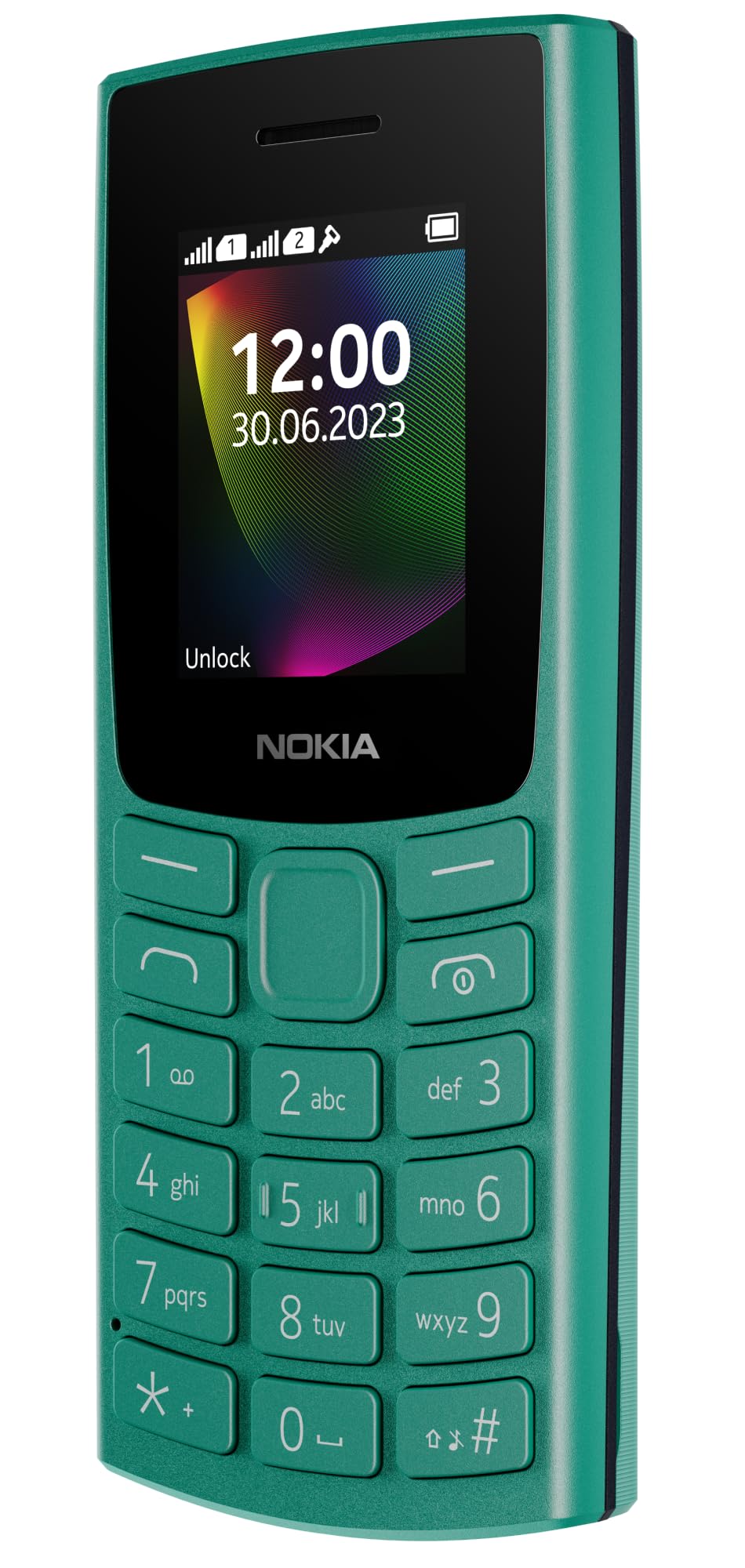 Nokia 106 Single Sim, Keypad Phone with Built-in UPI Payments App, Long-Lasting Battery, Wireless FM Radio & MP3 Player, and MicroSD Card Slot | Green