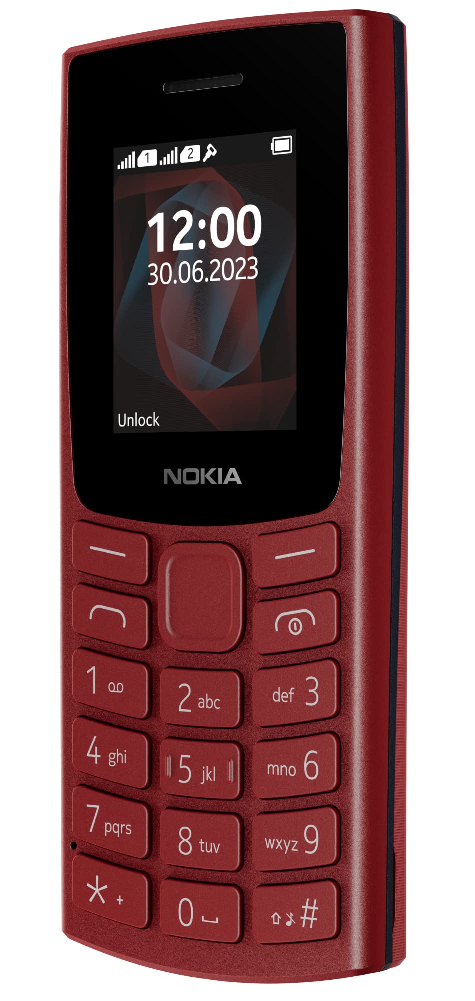 Nokia All-New 105 Single Sim Keypad Phone with Built-in UPI Payments, Long-Lasting Battery, Wireless FM Radio | Red