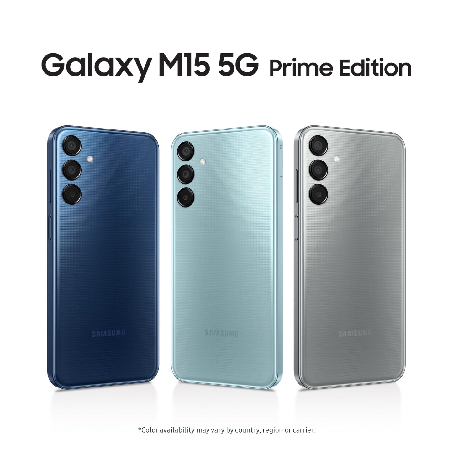 Samsung Galaxy M15 5G Prime Edition (Celestial Blue,6GB RAM,128GB Storage)| Super AMOLED Display| 50MP Triple Cam| 6000mAh Battery| MediaTek Dimensity 6100+| 4 Gen. OS Upgrade & 5 Year Security Update