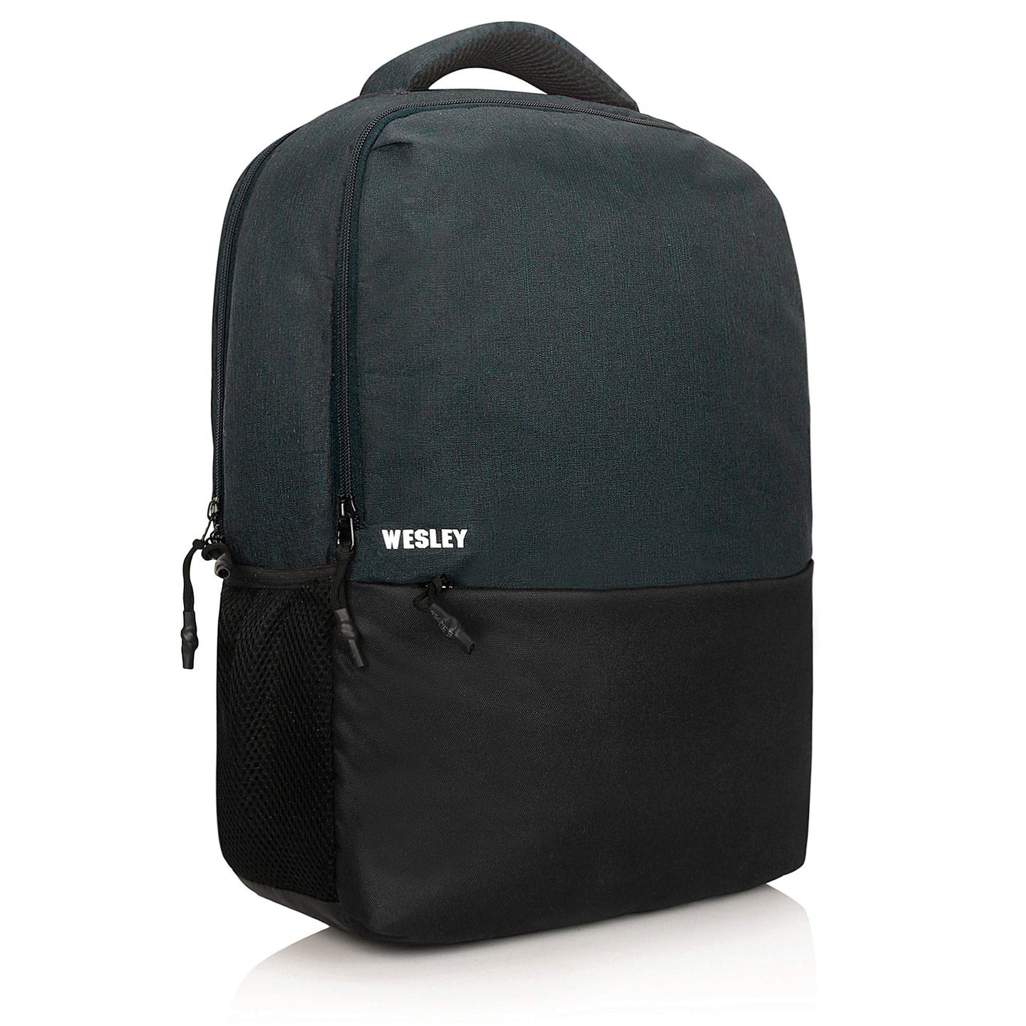 Wesley Milestone 2.0 Casual Waterproof Laptop Backpack/Office Bag/School Bag/College Bag/Travel Backpack (Dimensions:13x18 inches) (Compatible with 39.62cm(15.6inch Laptop) 30 L, Charcoal Black