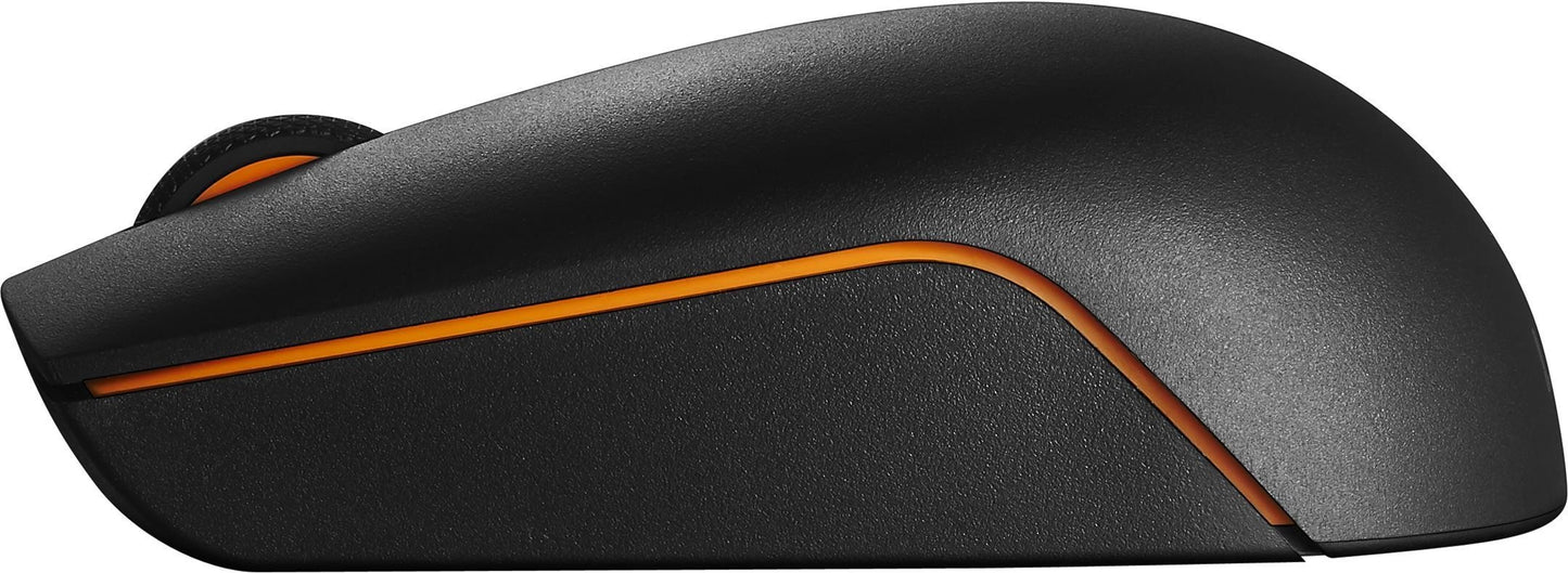 Lenovo 300 Wireless Compact Mouse,1000 DPI Optical sensor, 2.4GHz Wireless Nano USB, 10m range, 3Yr Warranty, 3-button(left,right,scroll) upto 3M left/right clicks, 1Yr battery, Ergonomic GX30K79401