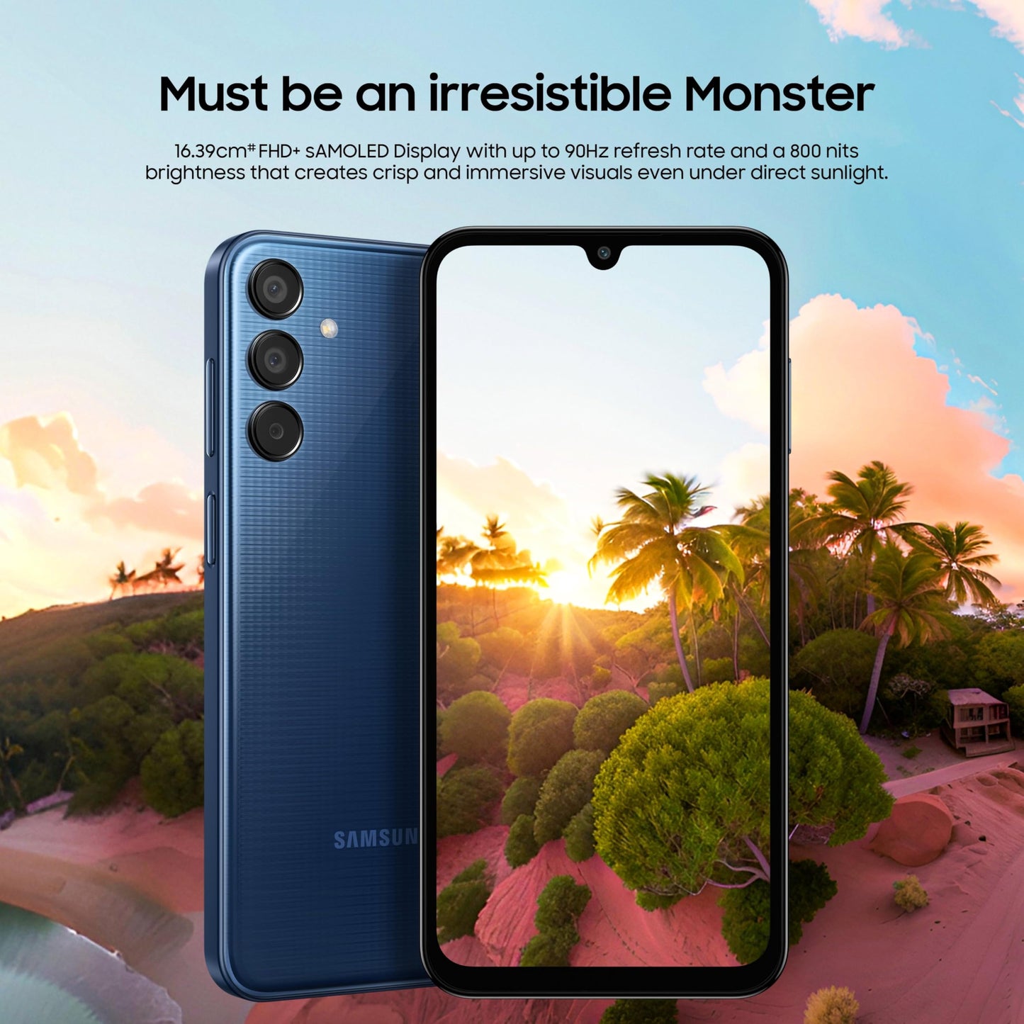 Samsung Galaxy M15 5G Prime Edition (Celestial Blue,6GB RAM,128GB Storage)| Super AMOLED Display| 50MP Triple Cam| 6000mAh Battery| MediaTek Dimensity 6100+| 4 Gen. OS Upgrade & 5 Year Security Update